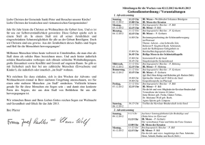 Gemeindebrief 12-2012 - Pfarre Franziska von Aachen