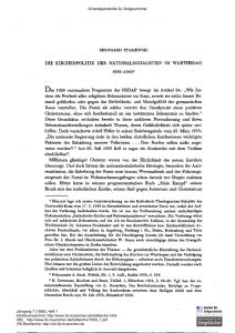 Die Kirchenpolitik der Nationalsozialisten im Warthegau 1939-1945