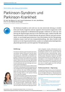 Parkinson-Syndrom und Parkinson-Krankheit