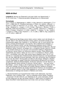 NDB-Artikel - Deutsche Biographie