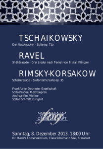 tschaikowsky rimsky-korsakow - Frankfurter Orchester Gesellschaft