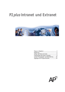 P2plus Intranet und Extranet