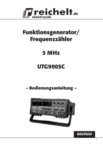 Funktionsgenerator/ Frequenzzähler 5 MHz UTG9005C