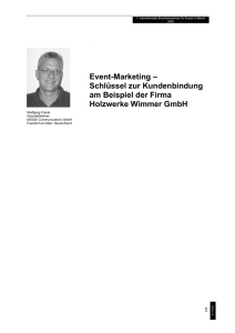 Event-Marketing - Schlüssel zur Kundenbindung - Forum