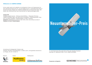 Neuunternehmer-Preis - bei Stalder STA Abdichtungen GmbH