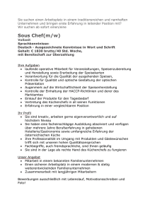 Sous Chef(m/w) - Heuriger Wieninger