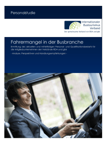Personalstudie Fahrermangel in der Busbranche