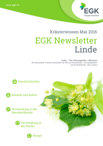 EGK Newsletter Linde