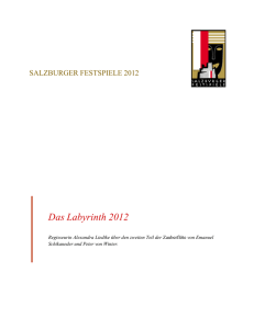 Das Labyrinth 2012 - Salzburger Festspiele