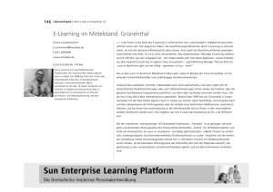 E-Learning im Mittelstand: Grünenthal