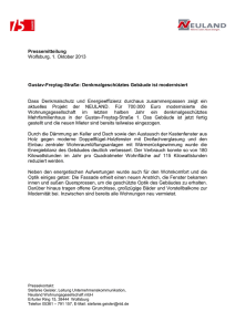 Pressemitteilung Wolfsburg, 1. Oktober 2013 Gustav-Freytag