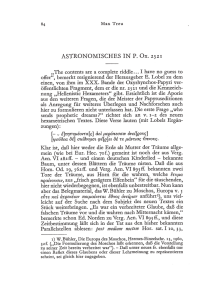 ASTRONOMISCHES IN P. Ox. 2521
