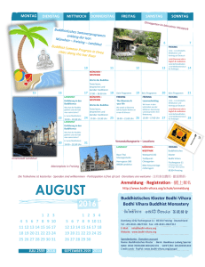 Sommerprogramm August-September 2016