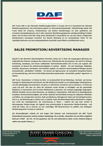 sales promotion/advertising manager