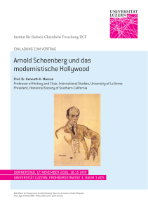 Arnold Schoenberg und das modernistische Hollywood