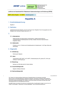 AWMF-Leitlinie: Hepatitis A