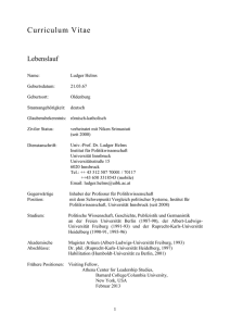 Curriculum Vitae - Universität Innsbruck