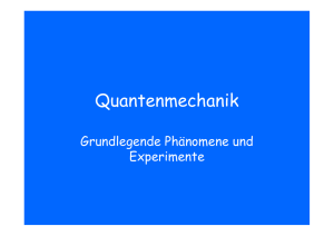 Quantenmechanik - Uni Saarland Logo