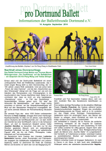 Ausgabe September 2014 - Ballettfreunde Dortmund