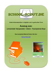 Lernwerkstatt: Naturgewalten: Vulkane - School