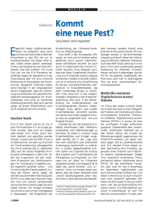 Kommt eine neue Pest? - Deutsches Ärzteblatt