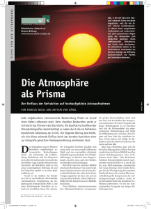 Die Atmosphäre als Prisma - Spektrum der Wissenschaft