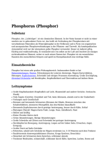Phosphorus (Phosphor)