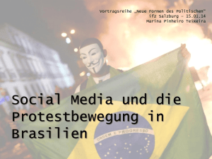 Social Media und die Protestbewegung in Brasilien - IFZ