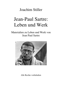 Jean-Paul Sartre: Leben und Werk