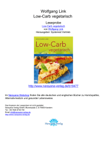Low-Carb vegetarisch - Wolfgang Link