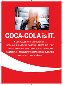 In den 1920er Jahren postulIerte CoCa-Cola, dass eIne - T