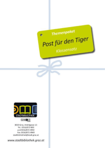 Themenpaket Post für den Tiger - Stadtbibliothek Graz