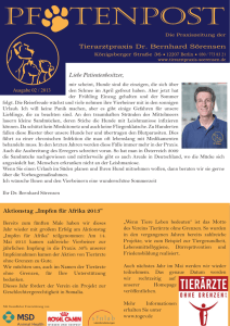 Pfotenpost Ausgabe 02 13 Web - tierarztpraxis dr. sörensen, berlin