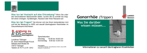 Gonorrhöe (Tripper) - im Landkreis Tübingen