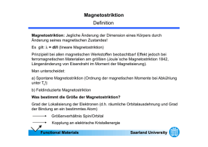 Magnetostriktion - Uni Saarland Logo
