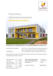Passivhaus Objektdokumentation