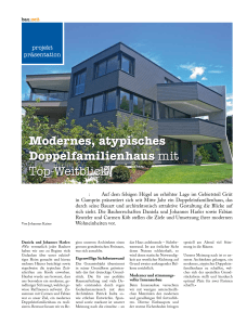 Modernes, atypisches Doppelfamilienhaus mit Top