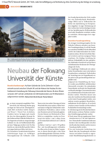 Neubau der Folkwang Universität der Künste
