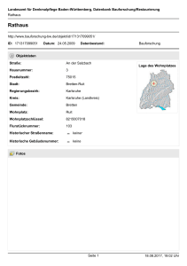 Rathaus - Datenbank Bauforschung
