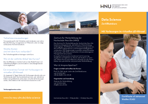 Data Science - Hochschule Neu-Ulm
