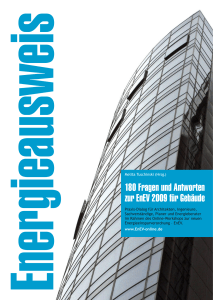 180 Fragen und Antworten zur EnEV 2009 für Gebäude