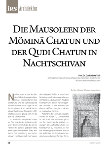 Die Mausoleen der Möminä Chatun und der Qudi Chatun in