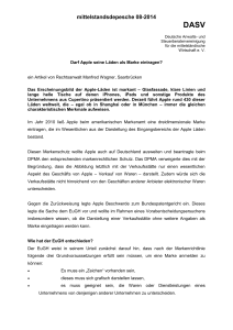 mittelstandsdepesche 08-2014 DASV Deutsche Anwalts