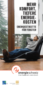 Energieetikette für Fenster - Energieberatung Bern
