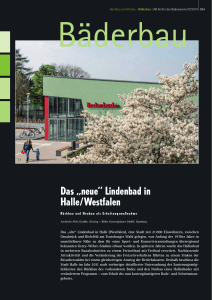 Das „neue” Lindenbad in Halle/Westfalen