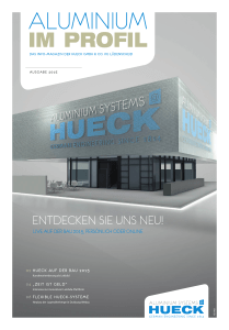 Hueck Aluminium Im Profil 2011-II