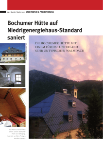 Bochumer Hütte auf Niedrigenergiehaus