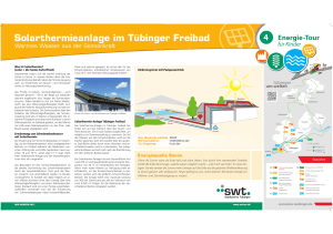 Solarthermieanlage im Tübinger Freibad