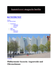 KUNSTDUNST Philharmonie Szczecin: Augenweide und