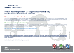 Politik des Integrierten Managementsystems (IMS)